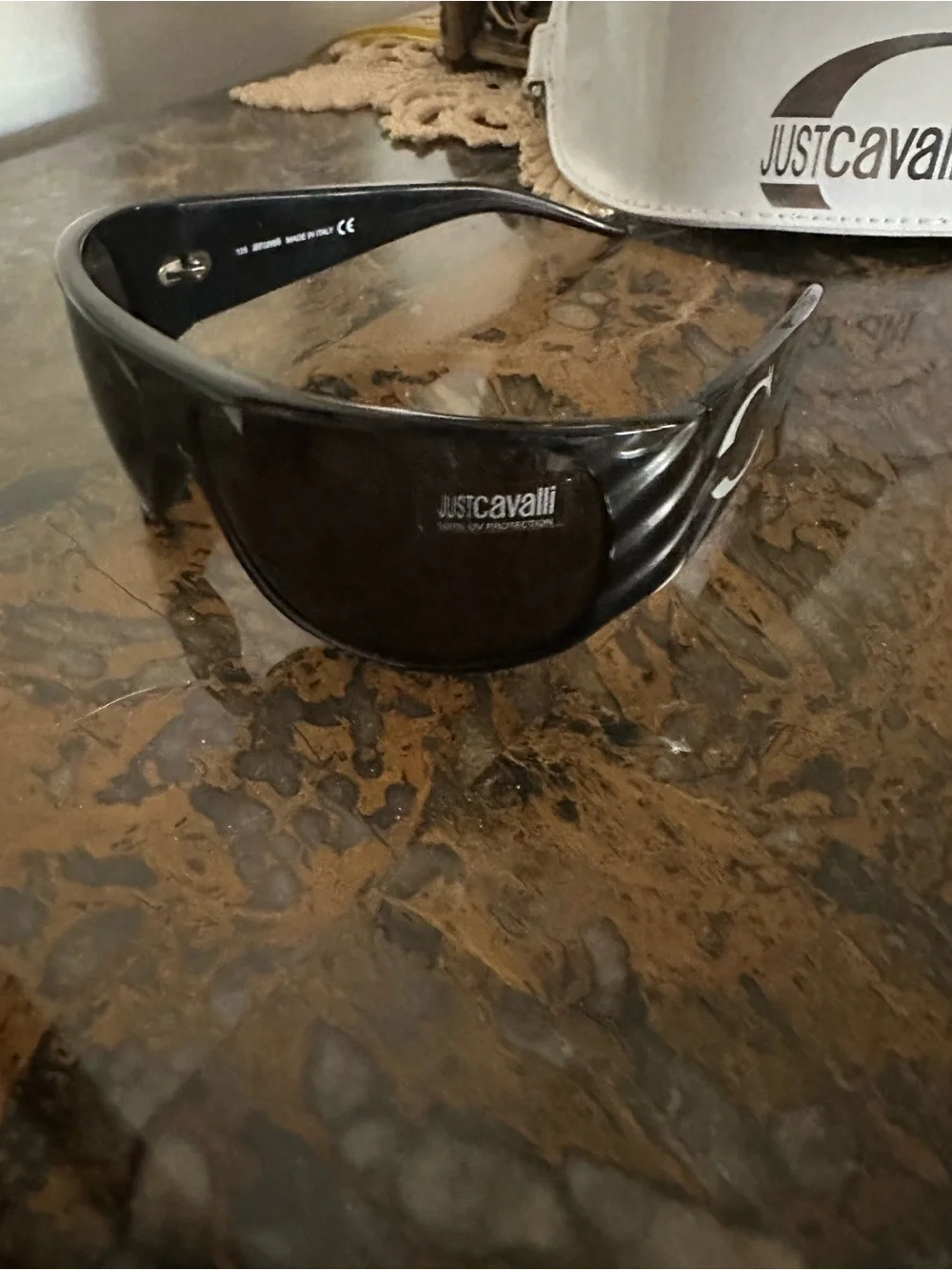 Just Cavalli Black Shield Sunglasses